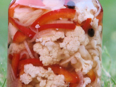 Zdjęcie potrawy Kalafior z cebulą i papryką