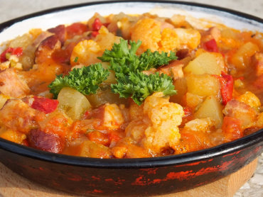 Zdjęcie potrawy Leczo z pomidorami i kalafiorem