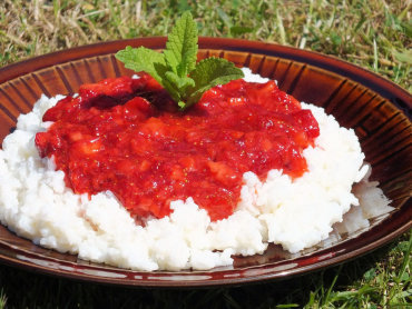 Zdjęcie potrawy Ryż z truskawkami