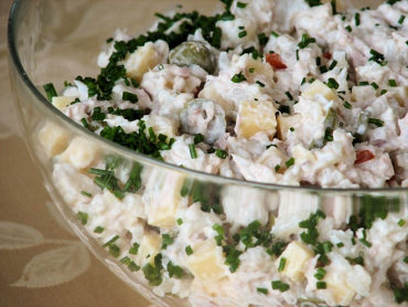 Zdjęcie potrawy Sałatka z kalafiorem i oliwkami