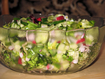 Zdjęcie potrawy Sałatka z sałaty i rzodkiewki