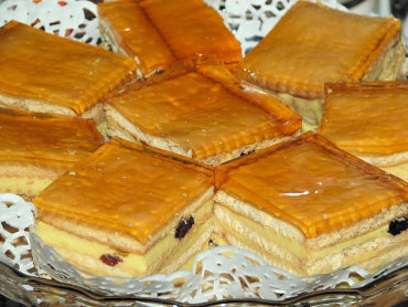 Zdjęcie potrawy Sernik gotowany przekładany herbatnikami