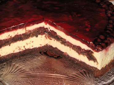 Zdjęcie potrawy Tort serowo-wiśniowy z galaretką