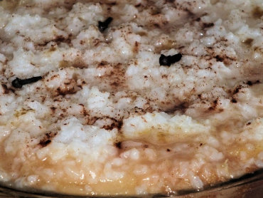 Zdjęcie potrawy Zapiekanka ryżowa na słodko z jabłkami i gruszkami