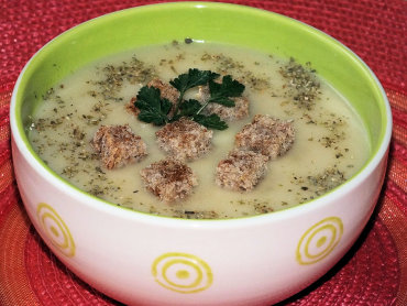 Zdjęcie potrawy Zupa kalafiorowa krem z grzybowym akcentem
