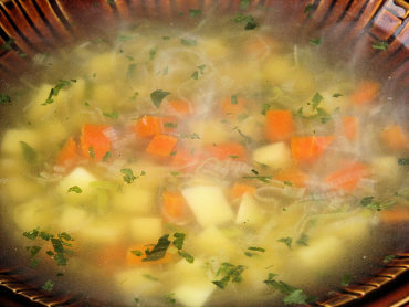 Zdjęcie potrawy Zupa ziemniaczana z marchewką i porem
