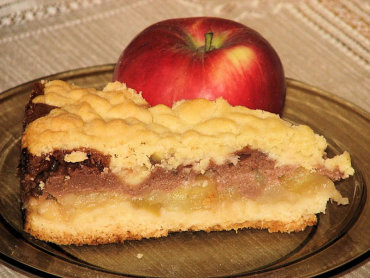 Zdjęcie potrawy Ciasto jabłkowo-gruszkowe ze śmietaną