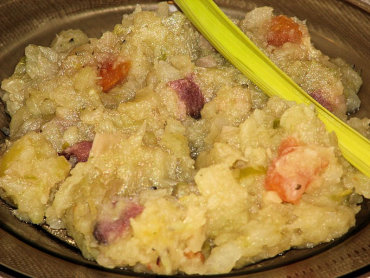 Zdjęcie potrawy Kapusta mieszana z boczkiem, pomidorem i porem