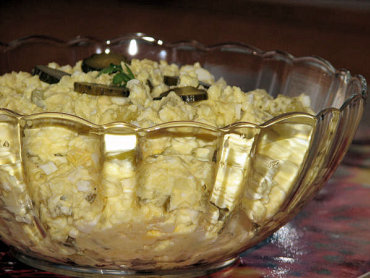 Zdjęcie potrawy Sałatka ziemniaczana z ogórkiem