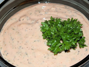 Zdjęcie potrawy Szybki i kolorowy sos czosnkowy