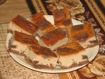 Zdjęcie potrawy Czekoladowy sernik na kakaowym spodzie