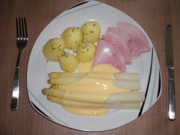 Zdjęcie potrawy Szparagi w sosie holenderskim