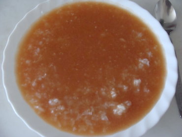 Zdjęcie potrawy zupa pomidorowa z ryżem