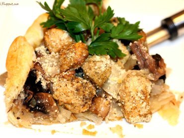 Zdjęcie potrawy Tarta z kiszoną kapustą i kurczakiem