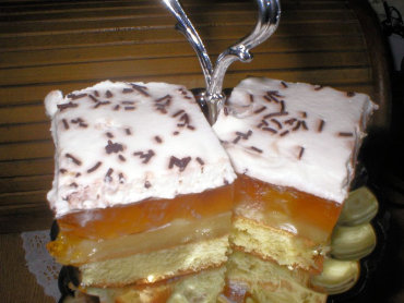 Zdjęcie potrawy Ciasto z brzoskwiniami