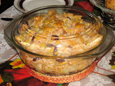 Zdjęcie potrawy Zapiekanka makaronowa z fasolką