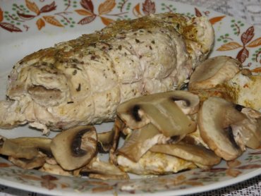 Zdjęcie potrawy Dietetyczna rolada z indyka i pieczarek