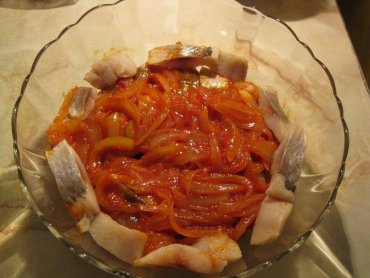 Zdjęcie potrawy Matiasy w pomidorowo-miodowym sosie