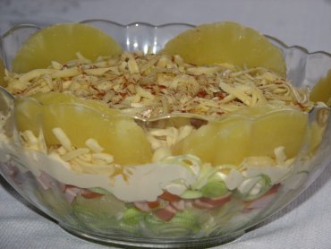 Zdjęcie potrawy Sałatka warstwowa z pora