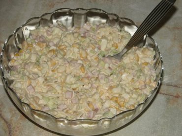 Zdjęcie potrawy Sałatka z porem i szynką