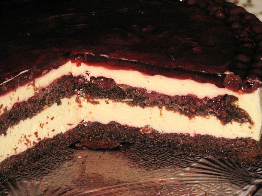 Tort serowo-wiśniowy z galaretką - zdjęcie 2