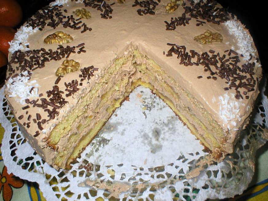 Tort z kremem czekoladowym - zdjęcie 2