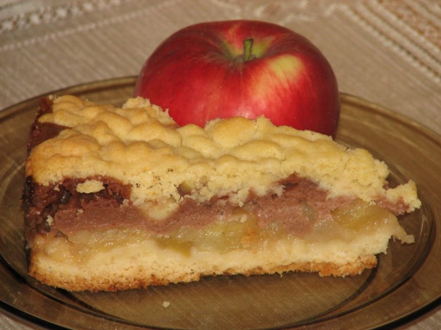 Ciasto jabłkowo-gruszkowe ze śmietaną