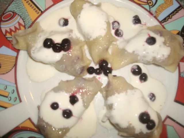 Pierogi z jagodami