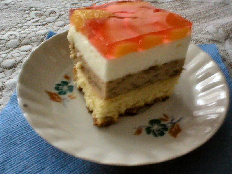 Bananowiec z brzoskwiniami