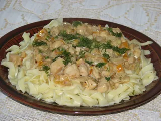 Makaron z kurczakiem i serkiem mascarpone - 1