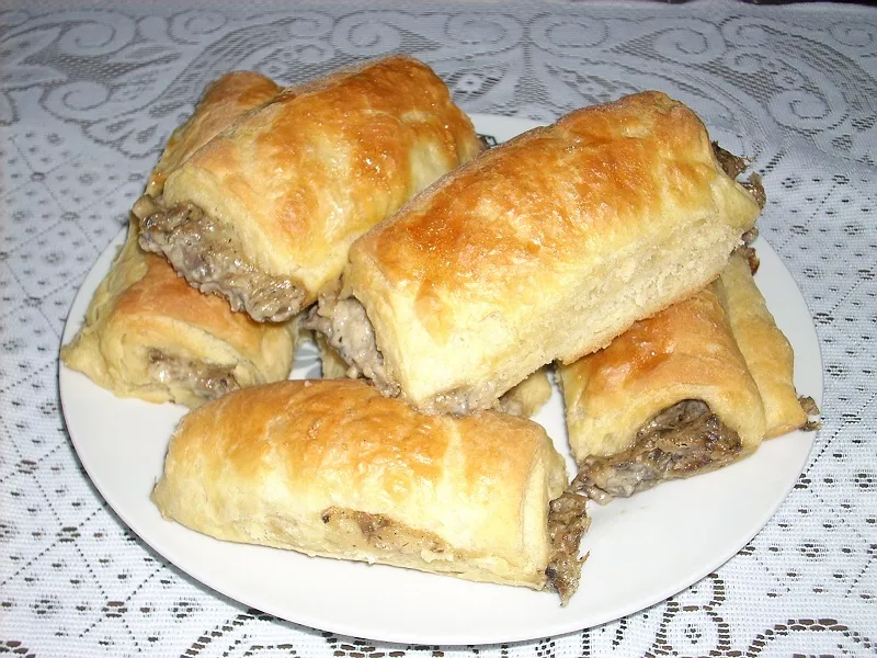 Paszteciki z pieczarkami