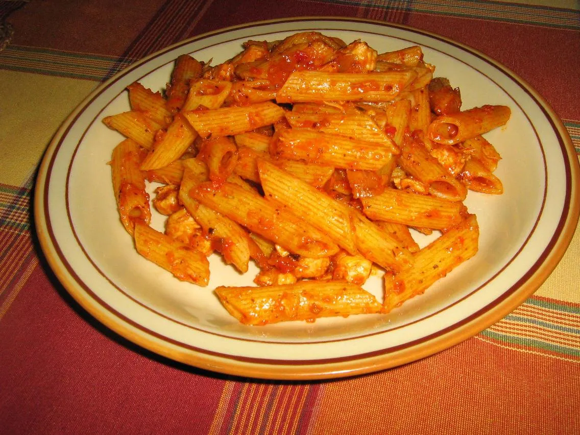 Penne z piersią z kurczaka