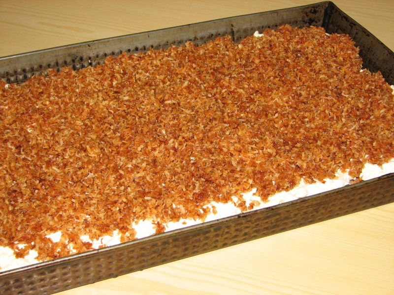 Ciasto z pieczonymi wiórkami
