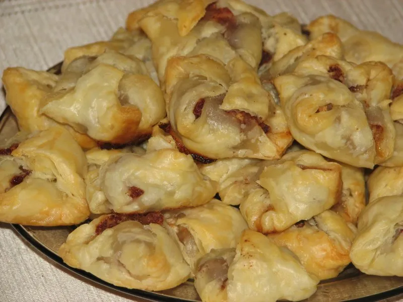 Ciasteczka francuskie z jabłkami w cynamonie