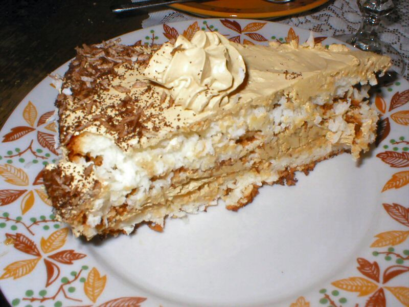 Tort kokosowo-kawowy