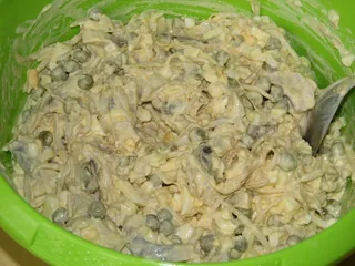 Sałatka śledziowa z kiełkami soi - 8