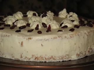 Tort żurawinowy z masą śmietankową - 12