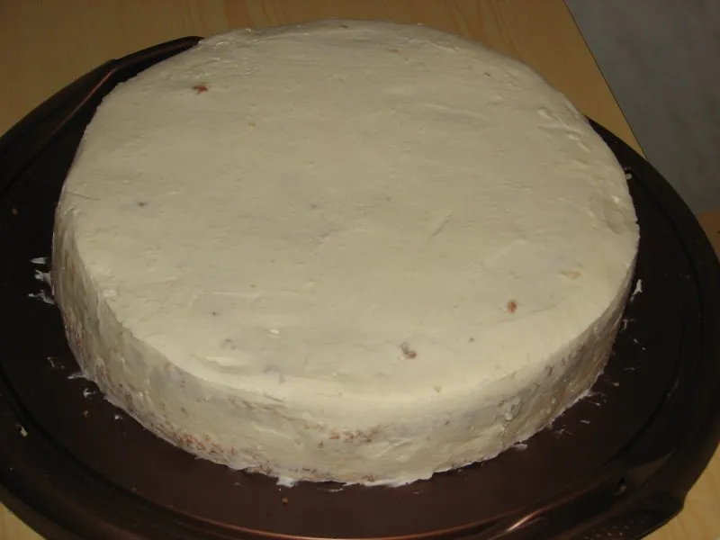 Tort żurawinowy z masą śmietankową