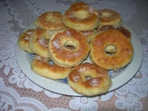 Krążki z dziurką smażone na patelni