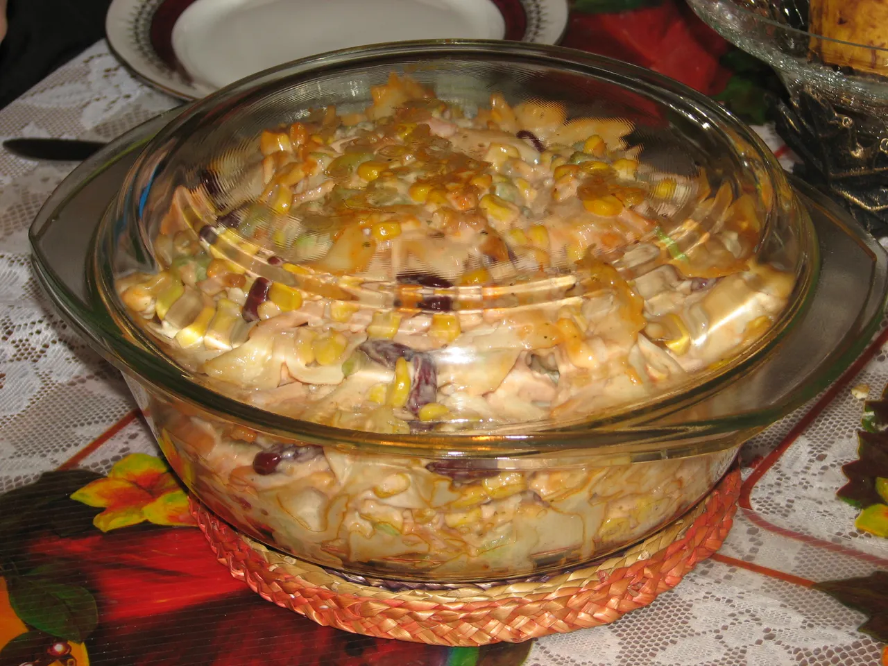 Zapiekanka makaronowa z fasolką