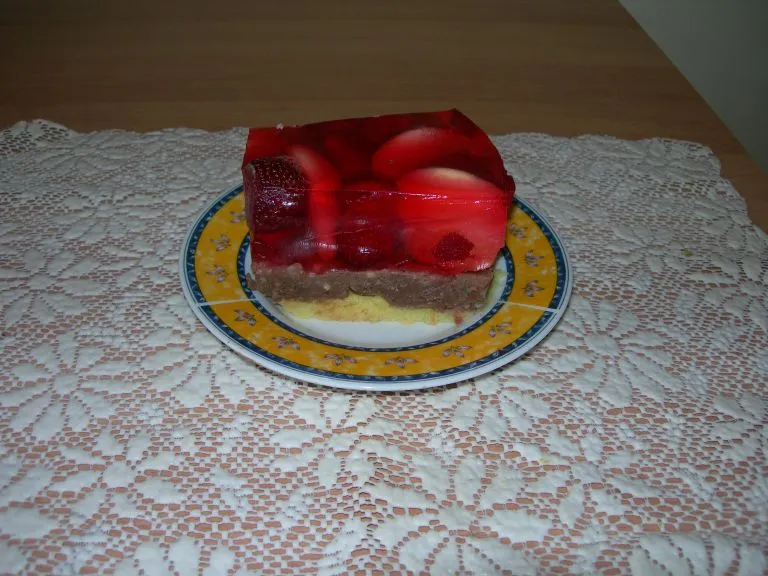 Tort z owocami- bez pieczenia