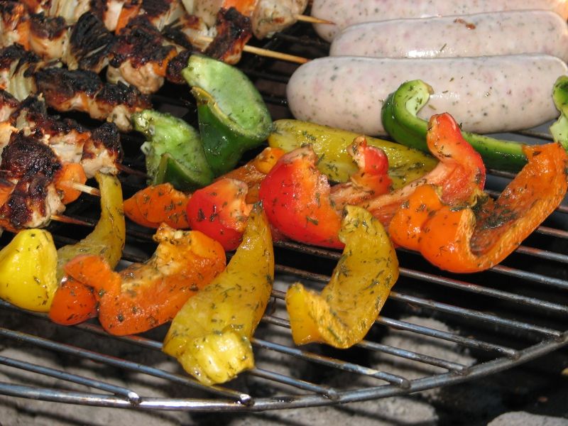 Grillowana kolorowa papryka z koperkiem
