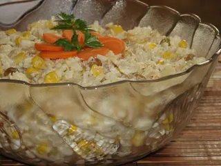 Sałatka z kurczaka na słodko - 1