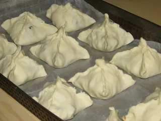 Jajka z pieczarkami w cieście francuskim - 16