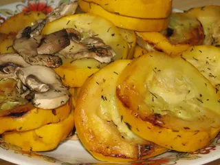 Cukinia z pieczarkami z grilla - 1
