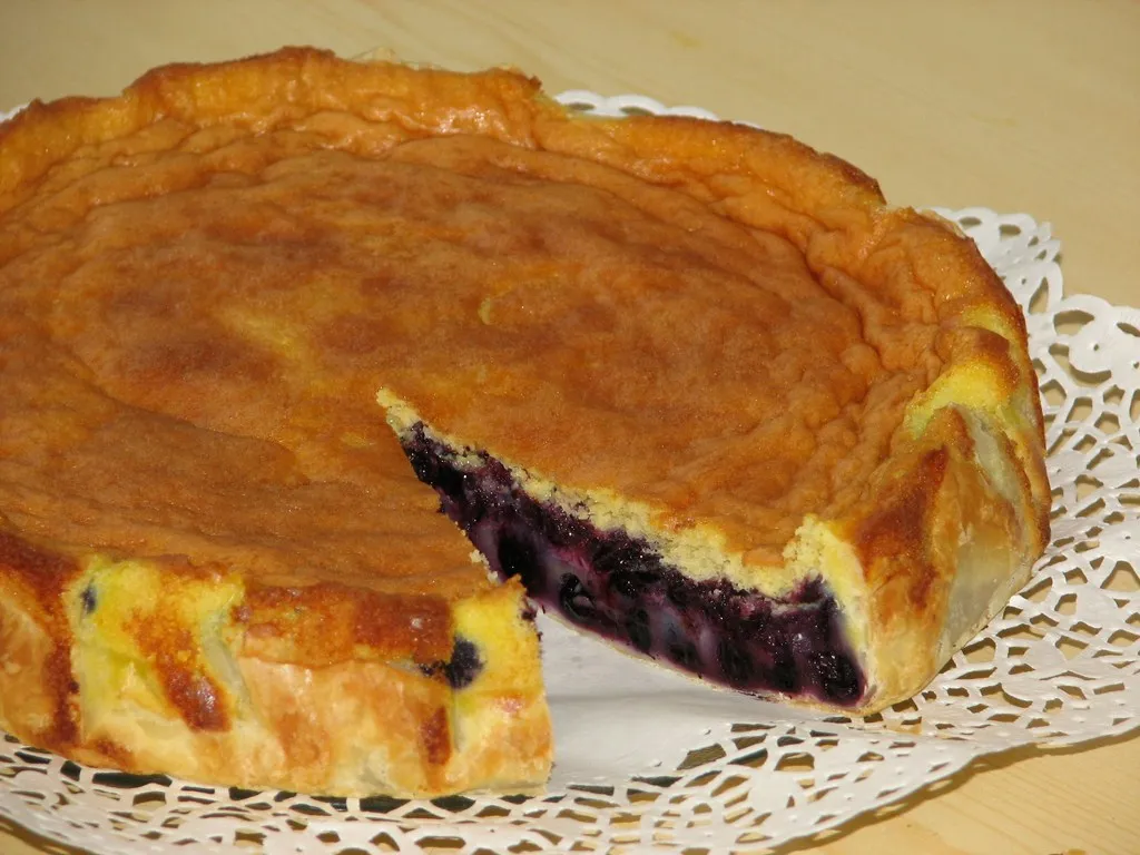 Ciasto francuskie z jagodami
