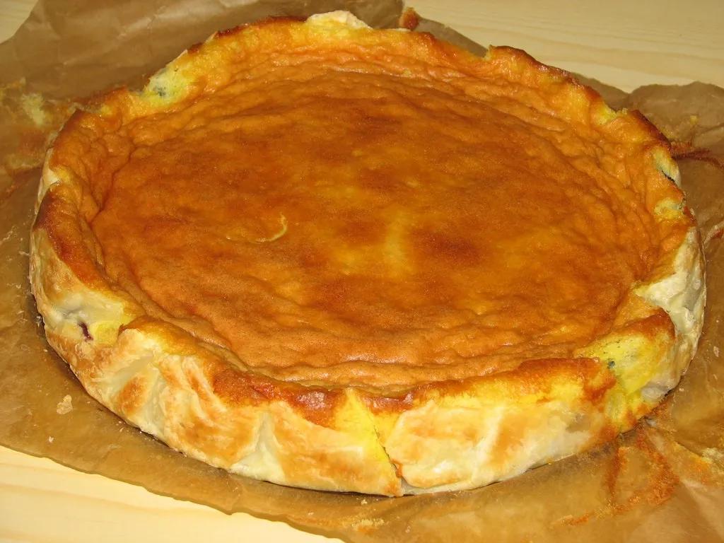 Ciasto francuskie z jagodami
