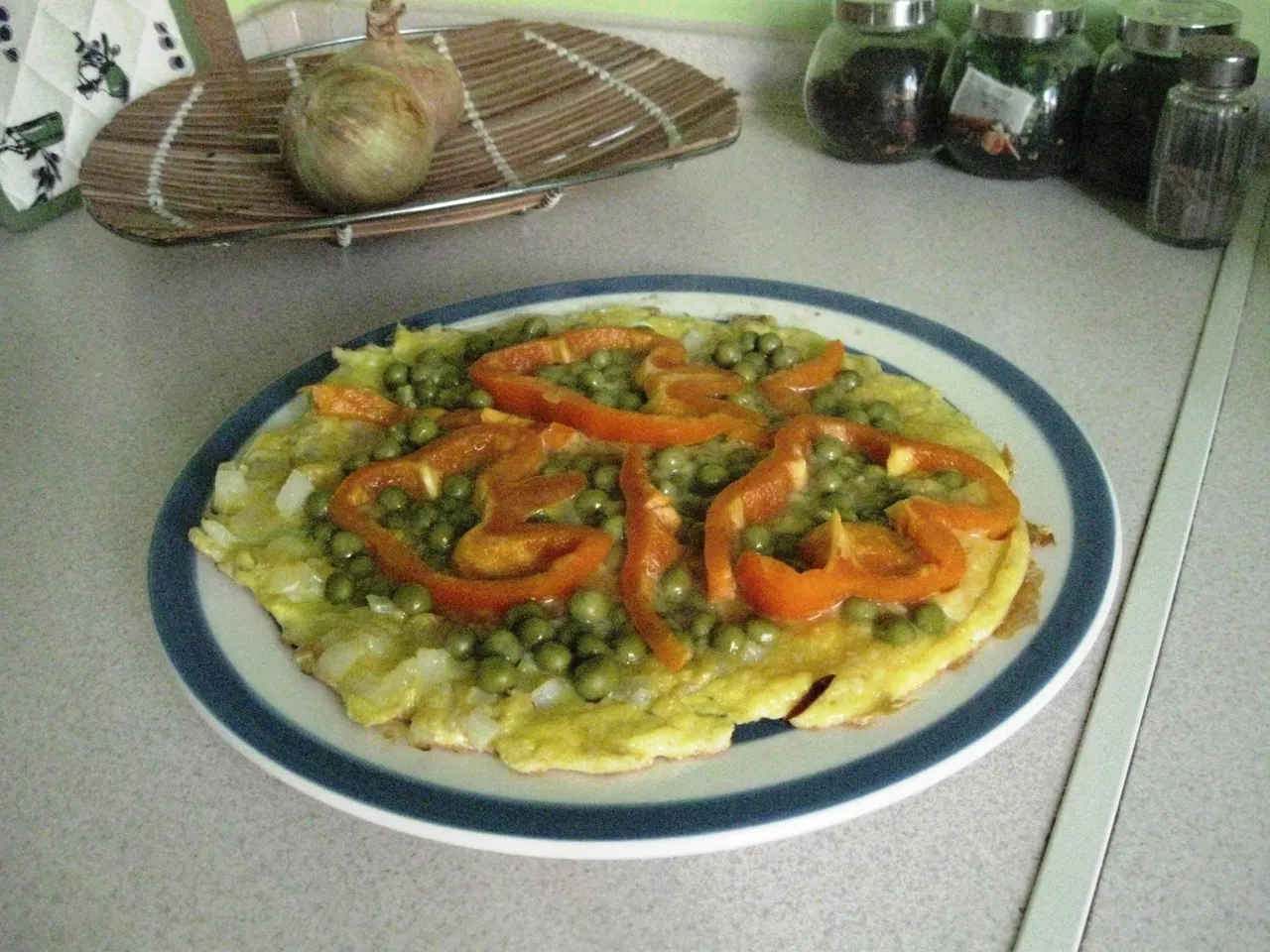 Groszkowy omlet