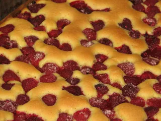 Szybkie ciasto na różne sposoby - to jest z malinami - 8