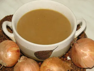 Zupa cebulowa krem z grzankami - 8